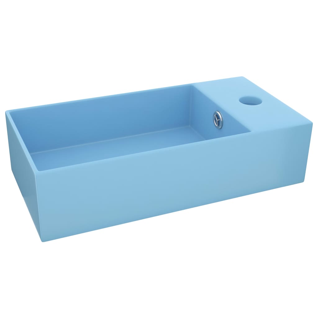 Vidaxl -Waschbecken mit Briefflussblau