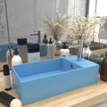 Vidaxl -Waschbecken mit Briefflussblau