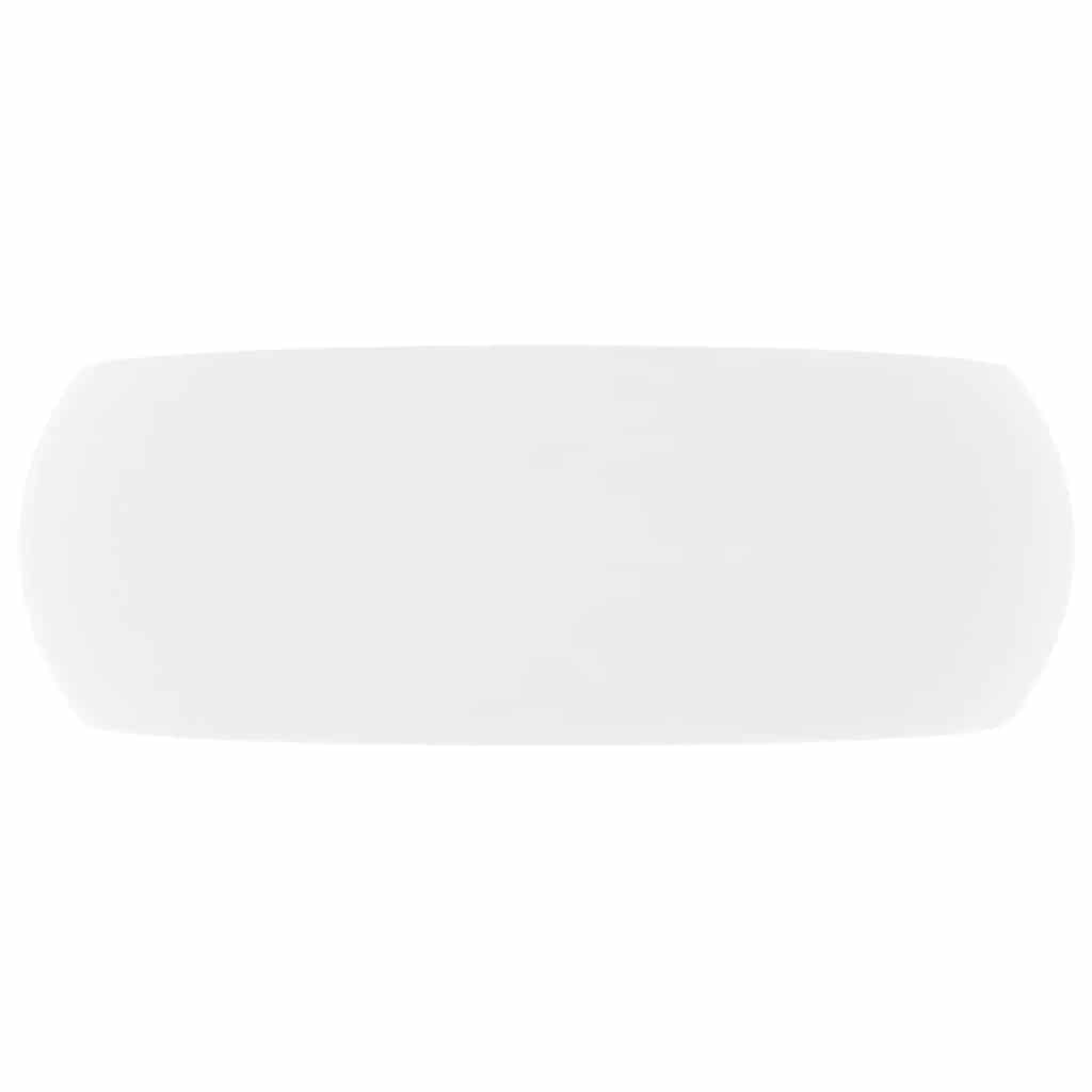 VIDAXL Waschtisch Beef 40x15 cm Keramikmatte Weiß