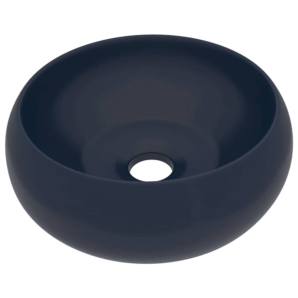 Vidaxl Waschbeasin Rindfleisch 40x15 cm Keramikmatte dunkelblau