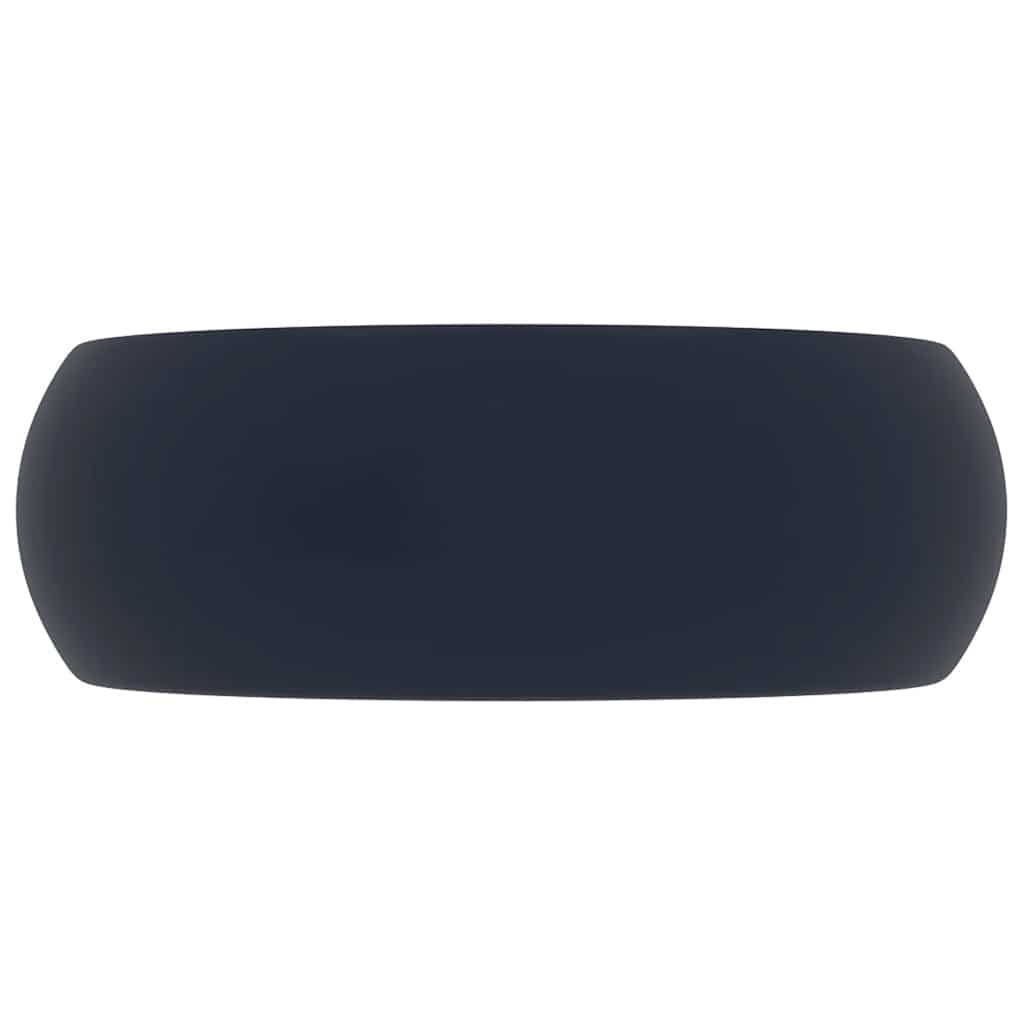 Vidaxl Waschbeasin Rindfleisch 40x15 cm Keramikmatte dunkelblau