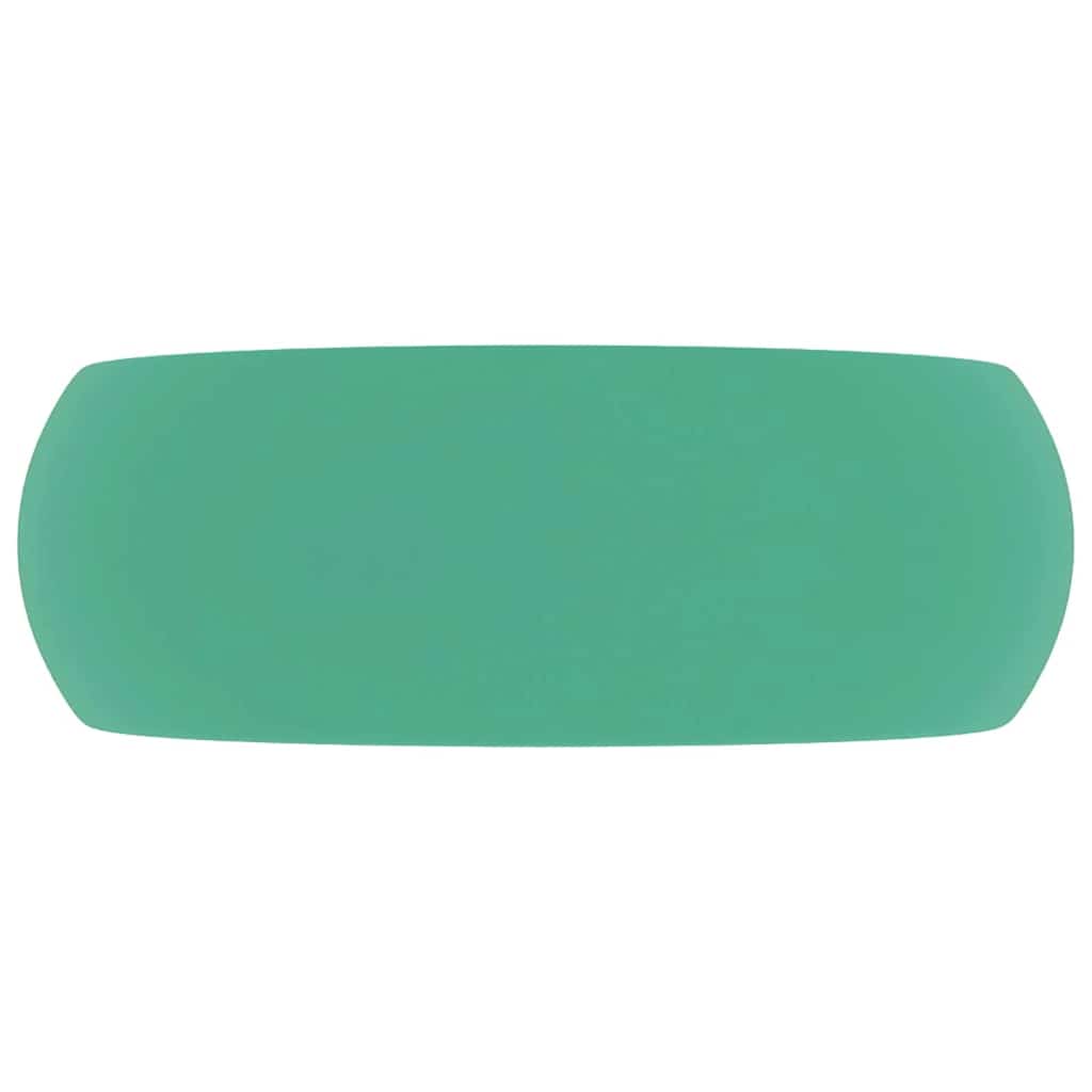 Vidaxl wastafel rond 40x15 cm keramiek mat lichtgroen
