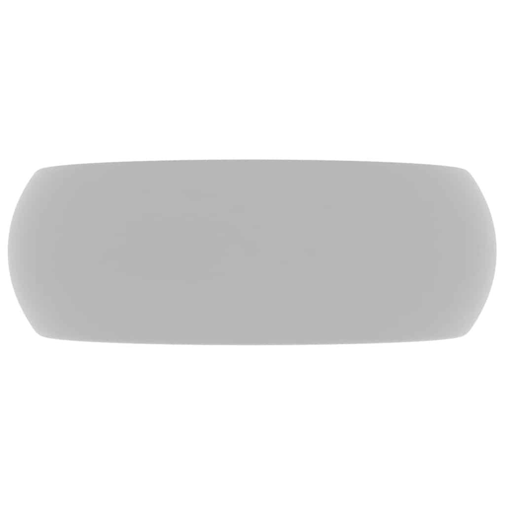 Vidaxl Waschbeasin Rindfleisch 40x15 cm Keramik Matt Hellgrau
