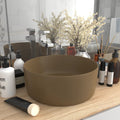 Vidaxl -Waschbecken um 40 x 15 cm Keramikmatcreme