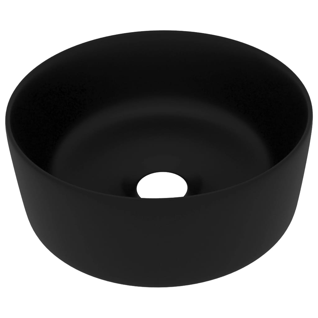 VIDAXL Waschtisch Beef 40x15 cm Keramik mattschwarz