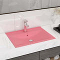 Vidaxl wastafel met kraangat 60x46 cm keramiek matroze