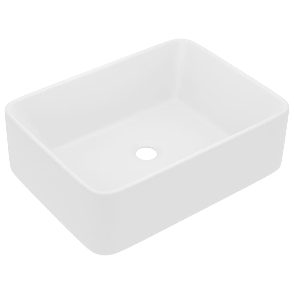 VIDAXL WASCHBECKEN 41X30X12 CM Keramikmatte Weiß