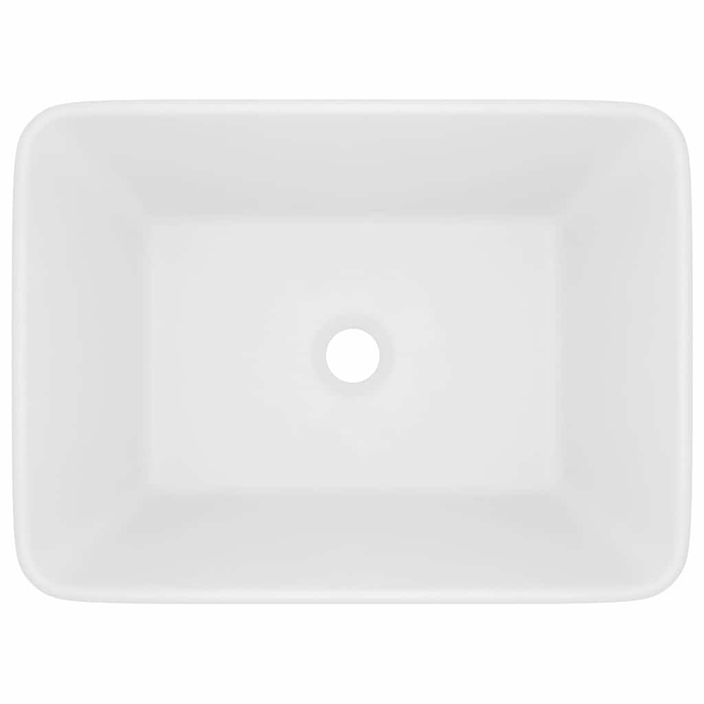 Vidaxl wastafel 41x30x12 cm keramiek matwit