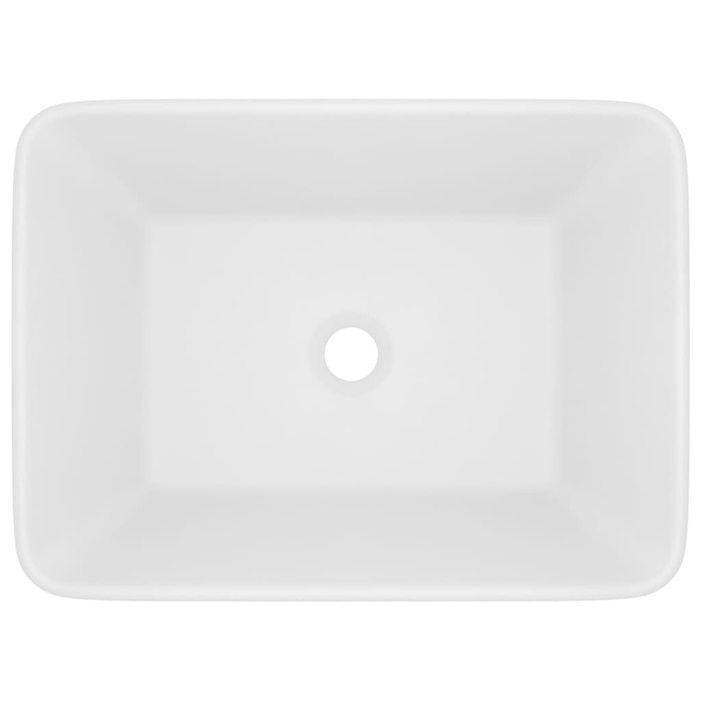 VIDAXL WASCHBECKEN 41X30X12 CM Keramikmatte Weiß