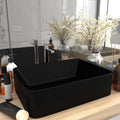 VIDAXL Waschtisch 41x30x12 cm Keramik mattschwarz