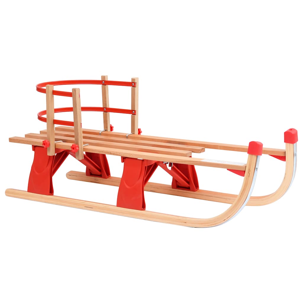 Vidaxl Schnee mit sammenklappbarer Rückenlehne 119 cm Holz