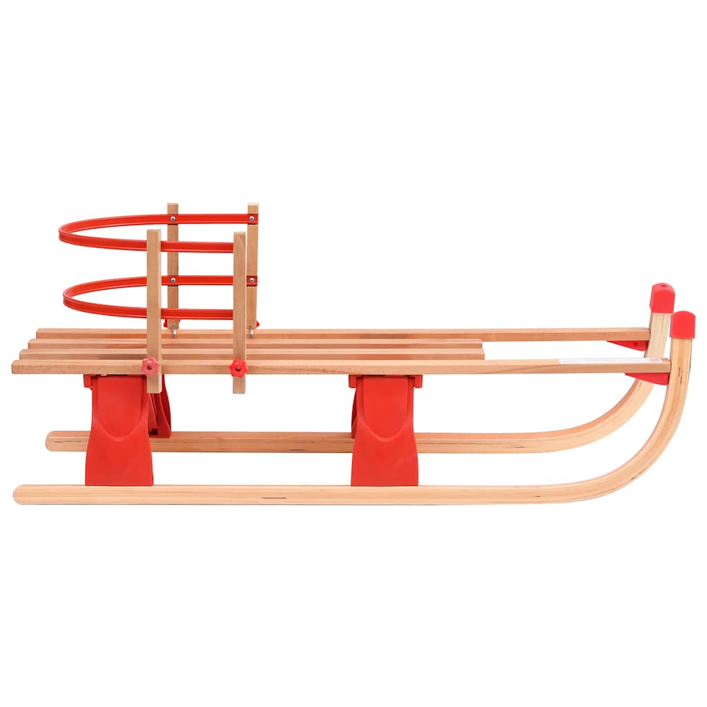 Vidaxl Schnee mit sammenklappbarer Rückenlehne 119 cm Holz