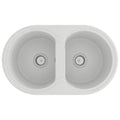 Vidaxl keukenwasbak wit 78 x 47 x 20.5 cm graniet