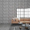 VidaXL 11 st Wandpanelen 3D donkergrijze baksteen EPS