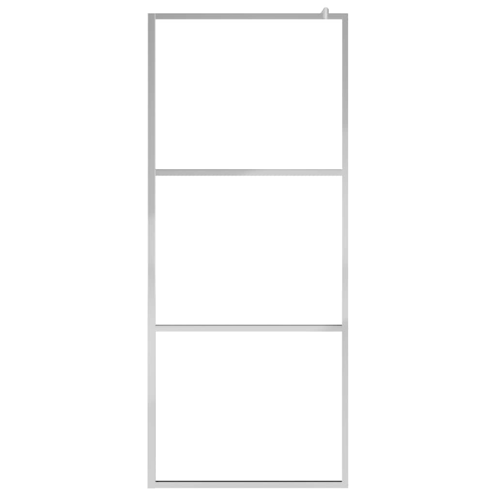 Vidaxl inloopdouchewand transparant 80x195 cm esg-glas