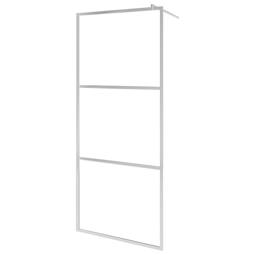 Vidaxx begehete Duschwand transparent 90x195 cm ESG-Glas