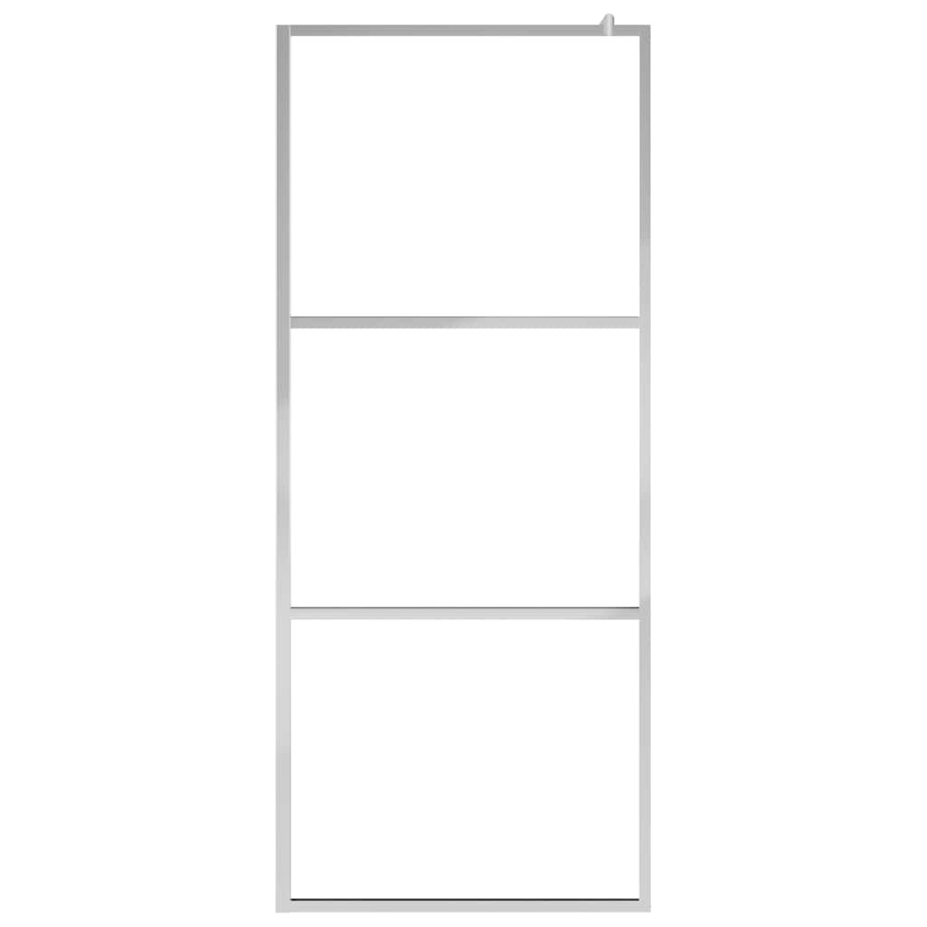 Vidaxl inloopdouchewand transparant 100x195 cm esg-glas