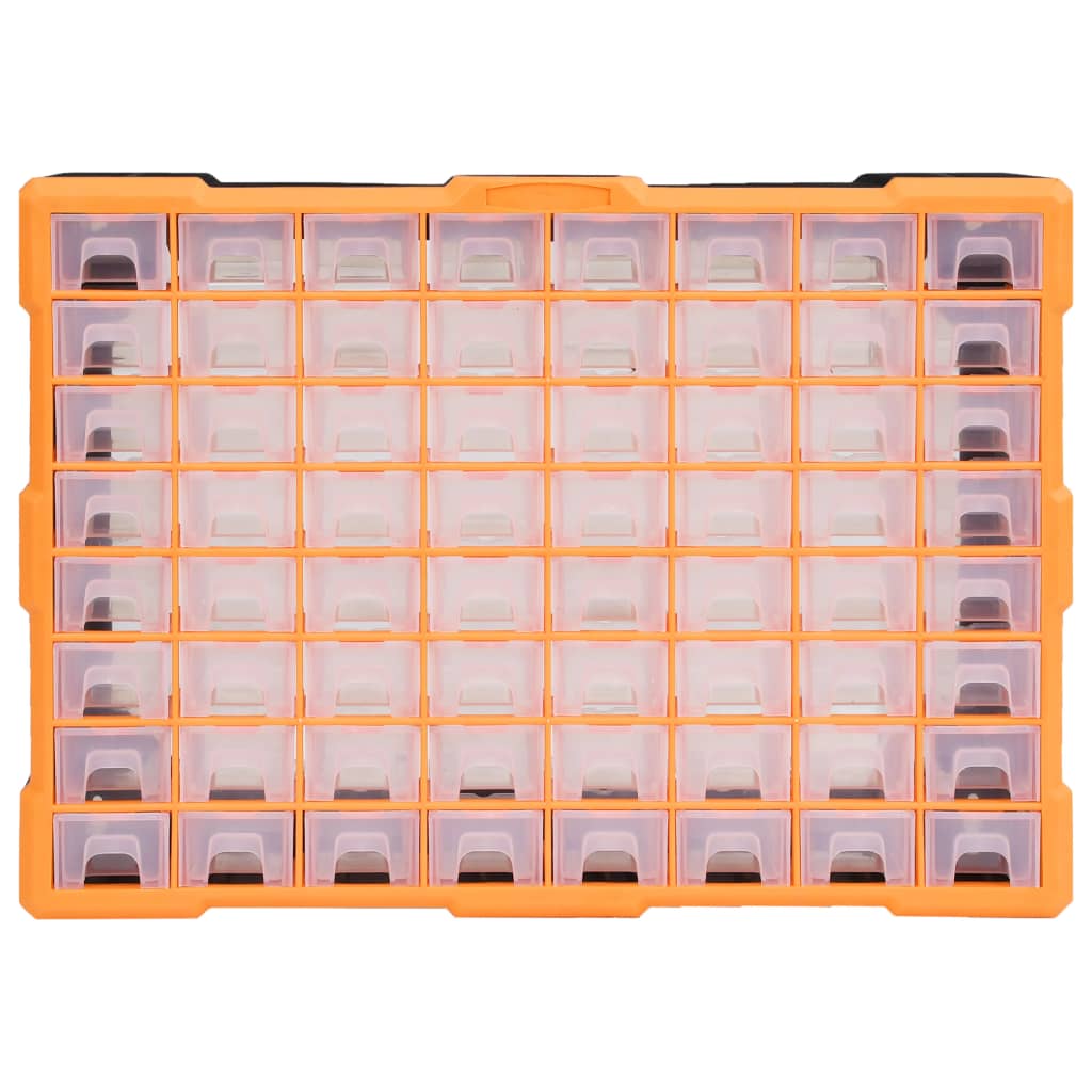 VidaXL Organizer mit 64 Schubladen, 52 x 16 x 37,5 cm