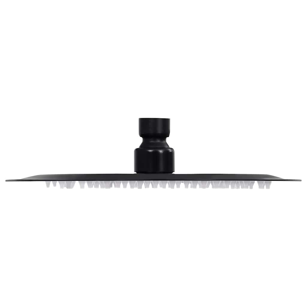VidaXL Regenduschkopf rund 20 cm Edelstahl schwarz