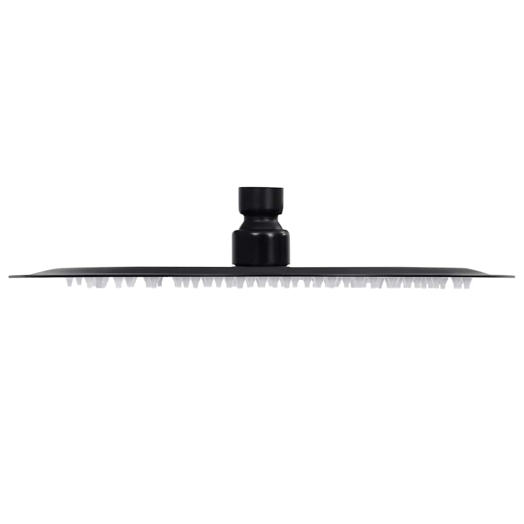 VidaXL Regenduschkopf rund 25 cm Edelstahl schwarz