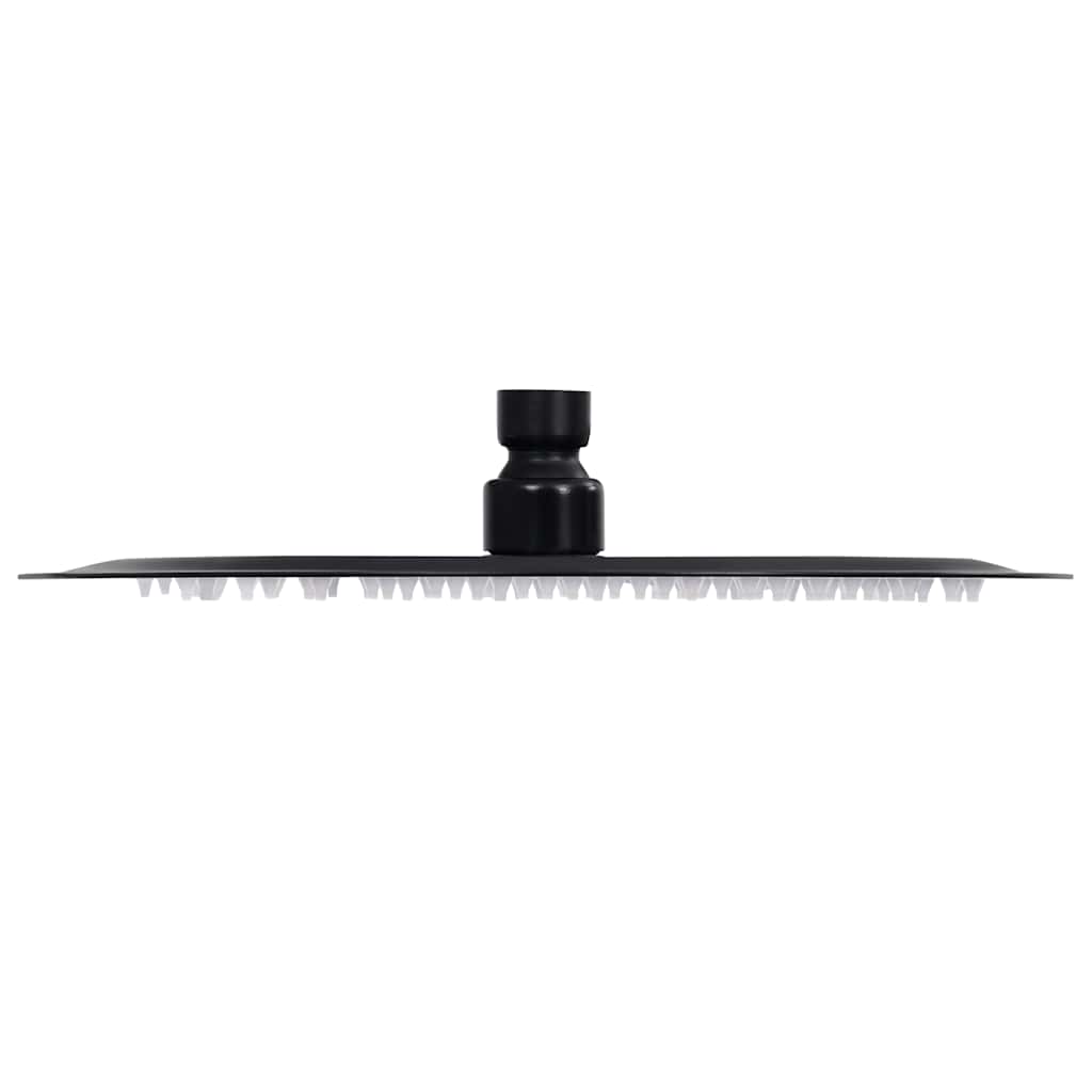 VidaXL Regenduschkopf rund 25 cm Edelstahl schwarz