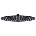 Vidaxl regendouchekop rond 30 cm roestvrij staal zwart