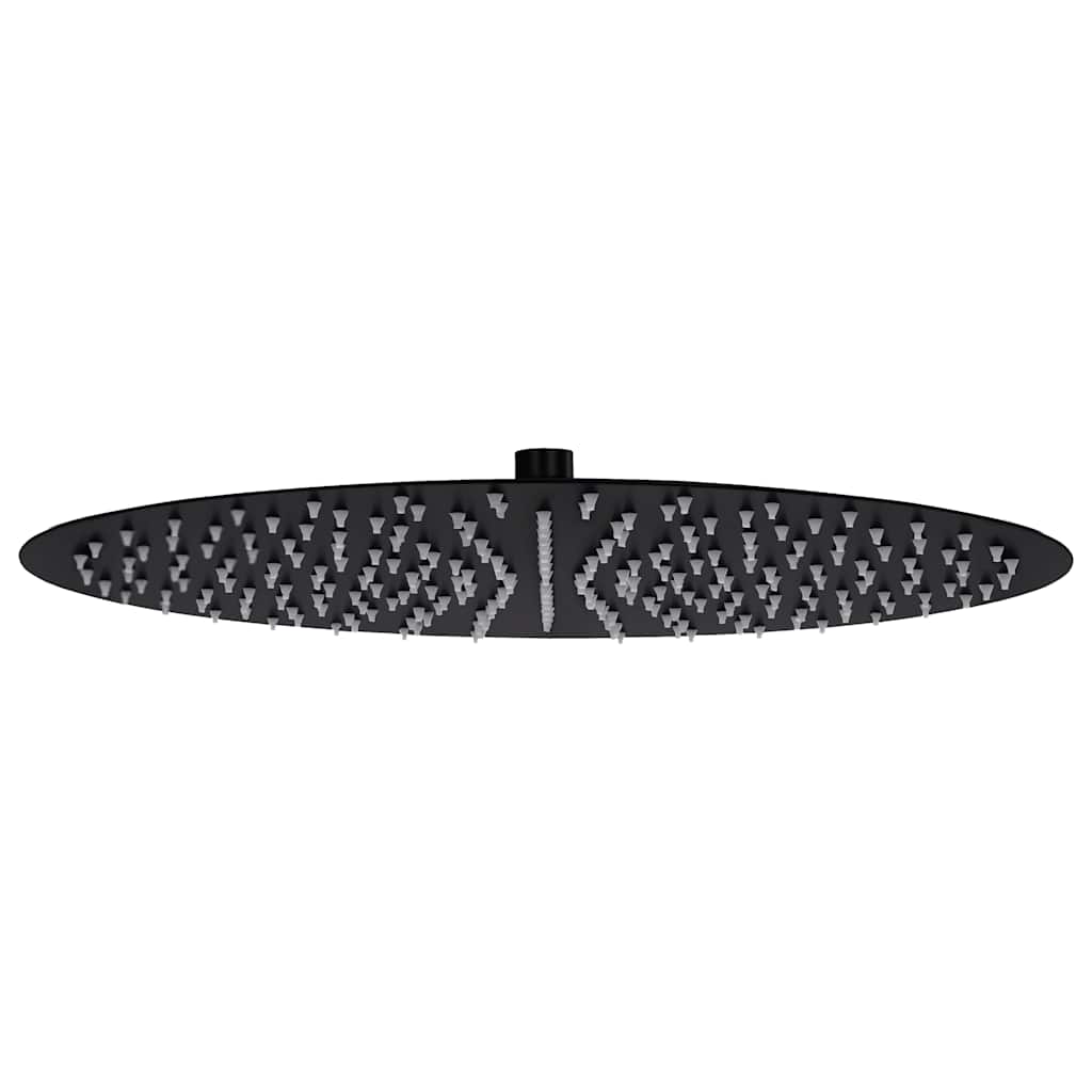 VidaXL Regenduschkopf rund 40 cm Edelstahl schwarz