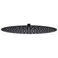 VidaXL Regenduschkopf rund 40 cm Edelstahl schwarz