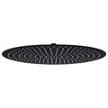 VidaXL Regenduschkopf rund 50 cm Edelstahl schwarz