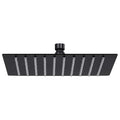 VidaXL Quadratischer Regenduschkopf 20x20 cm Edelstahl Schwarz