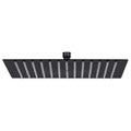 VidaXL Quadratischer Regenduschkopf 30x30 cm Edelstahl Schwarz