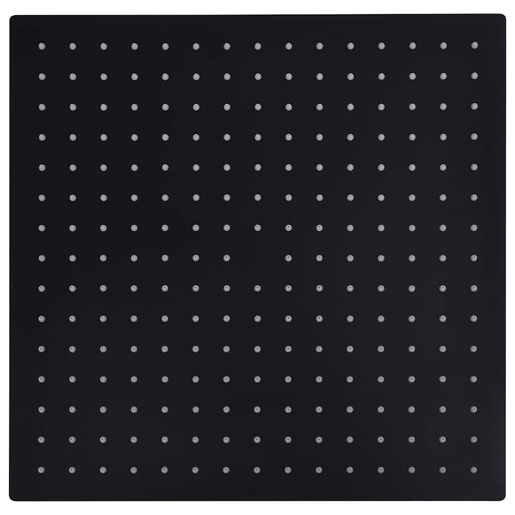 Vidaxl regendouchekop vierkant 40x40 cm roestvrij staal zwart