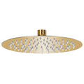 VidaXL Regenduschkopf rund 20 cm Edelstahl goldfarben