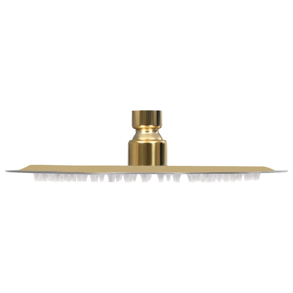 VidaXL Regenduschkopf rund 20 cm Edelstahl goldfarben