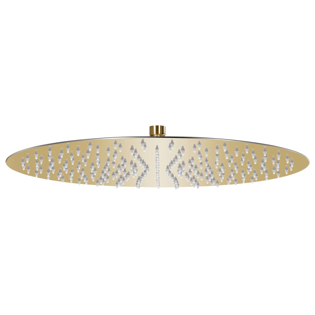 VidaXL Regenduschkopf rund 40 cm Edelstahl goldfarben
