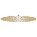 VidaXL Regenduschkopf rund 40 cm Edelstahl goldfarben