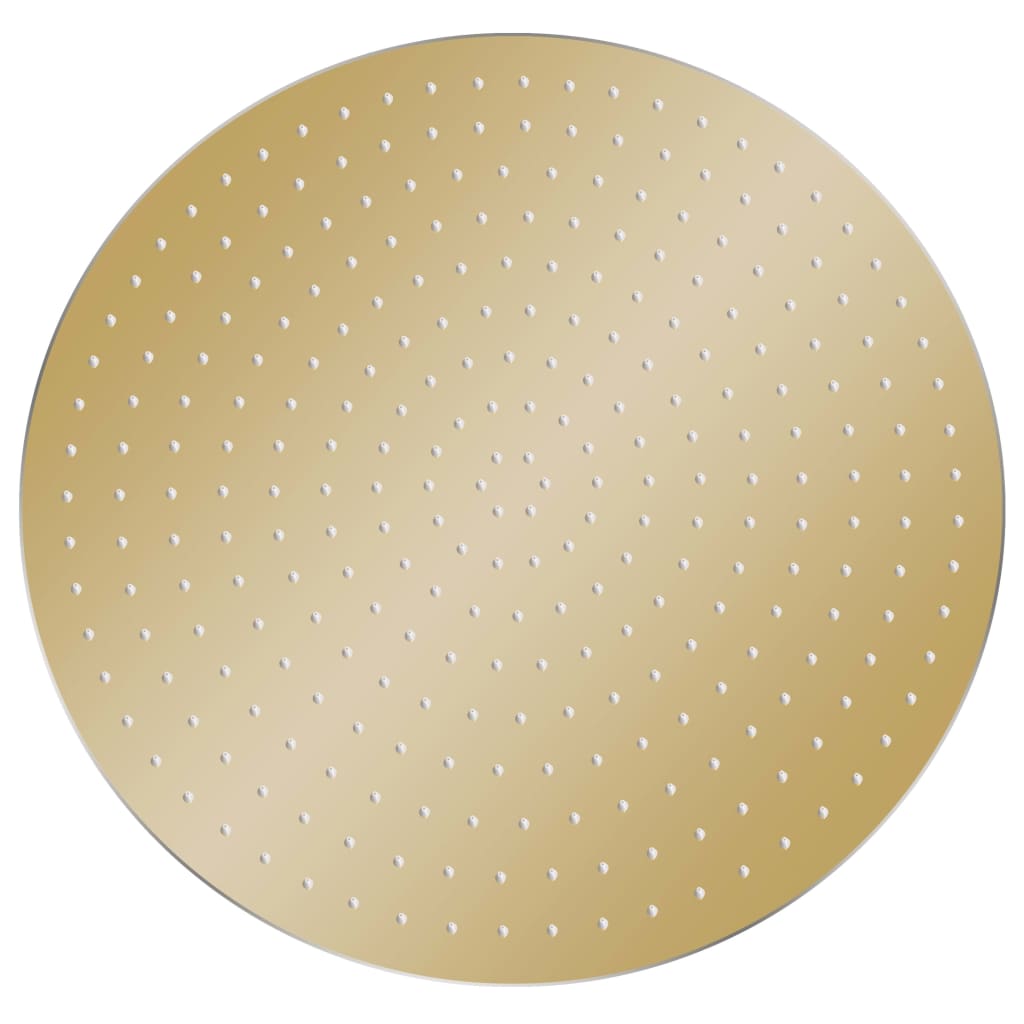 VidaXL Regenduschkopf rund 40 cm Edelstahl goldfarben