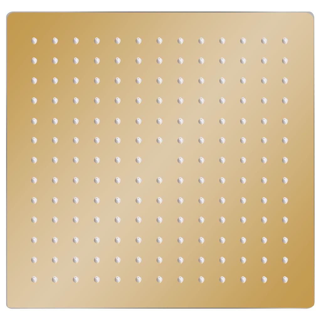 Vidaxl regendouchekop vierkant 25x25 cm roestvrij staal goudkleurig