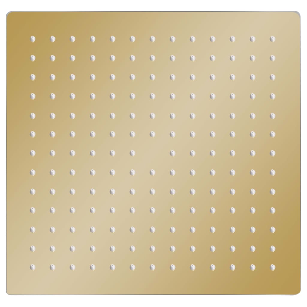 VidaXL Quadratischer Regenduschkopf 25x25 cm Edelstahl Goldfarben