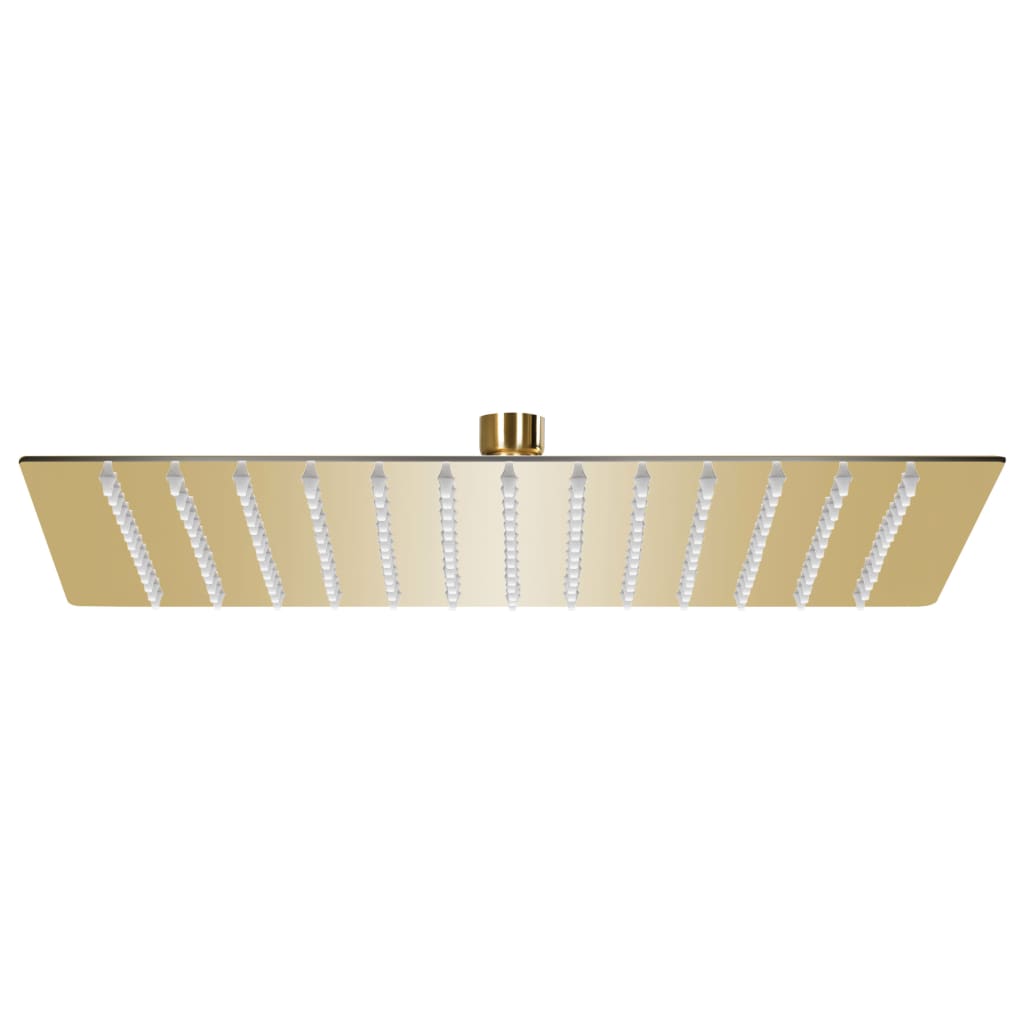 VidaXL Quadratischer Regenduschkopf 30x30 cm Edelstahl Goldfarben