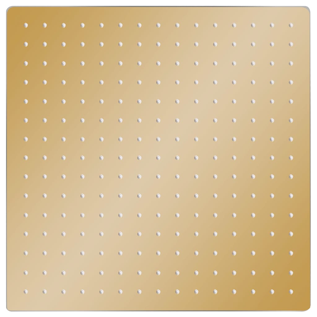 Vidaxl regendouchekop vierkant 40x40 cm roestvrij staal goudkleurig