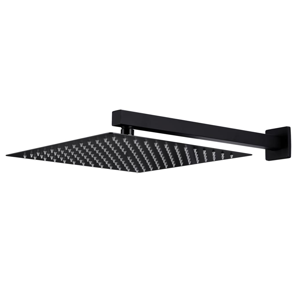 VidaXL Duschsystem Edelstahl 201 Schwarz