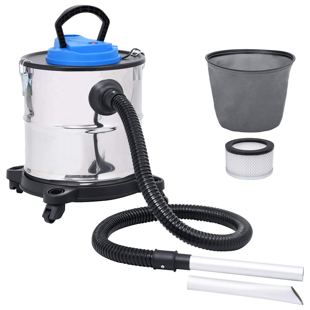 Vidaxl -Asche -Edelstahlreiniger mit HEPA-Filter 1200 W 20 l Edelstahl
