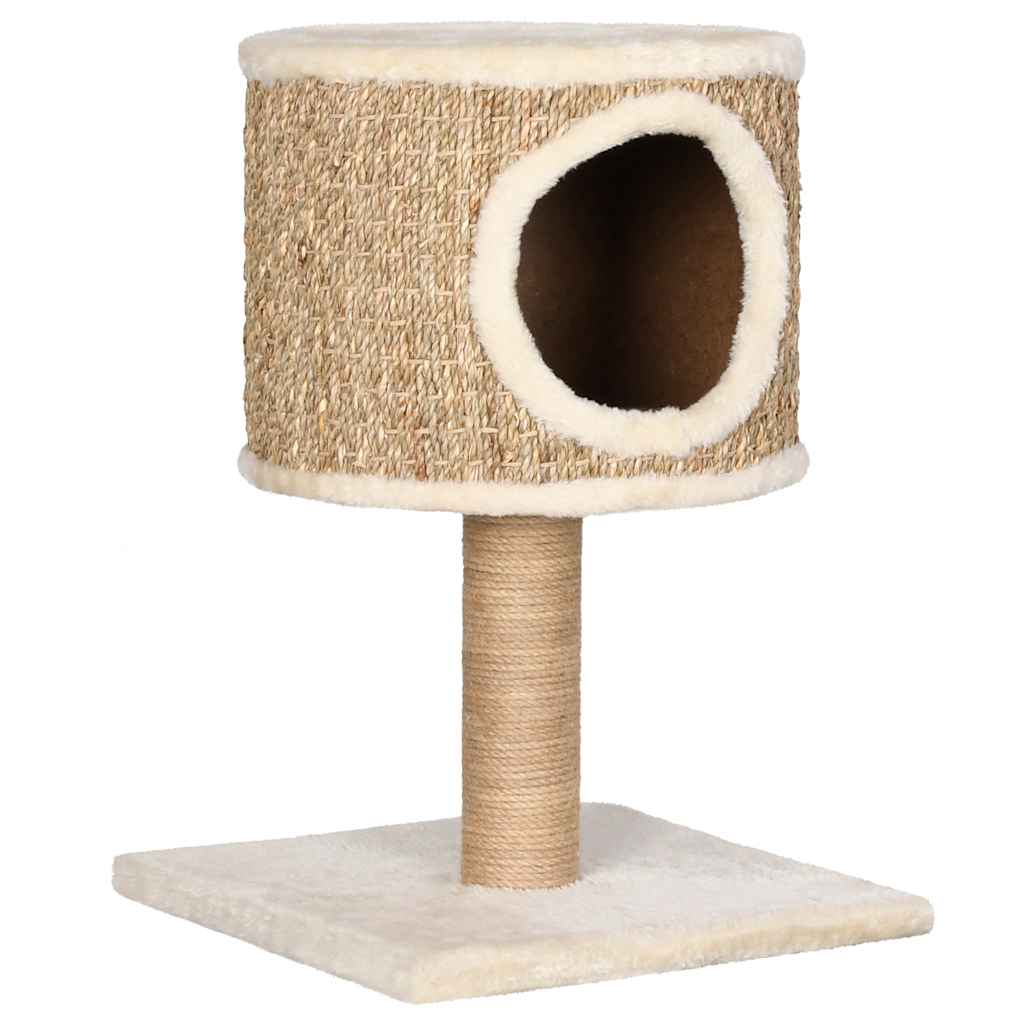 VidaXL Katzenmöbel mit Haus und Kratzbaum 52 cm Seegras