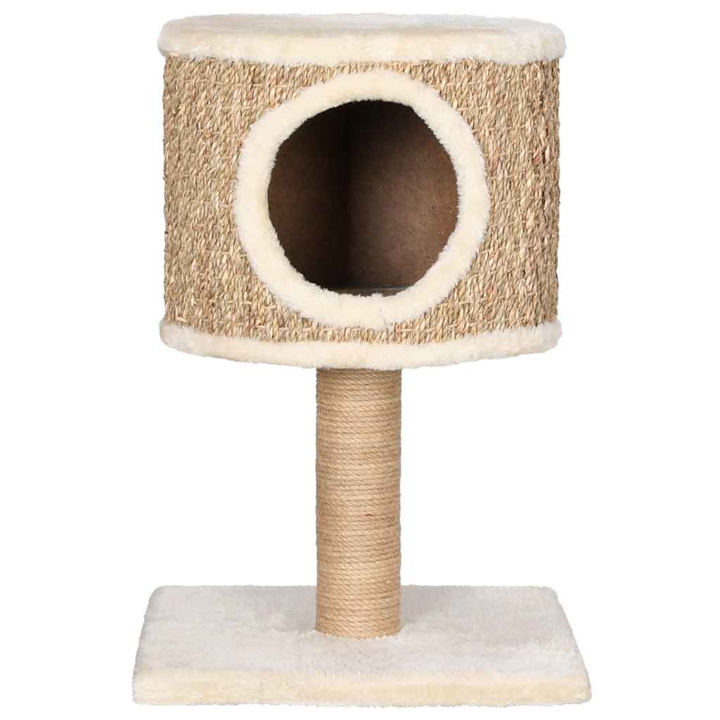 VidaXL Katzenmöbel mit Haus und Kratzbaum 52 cm Seegras