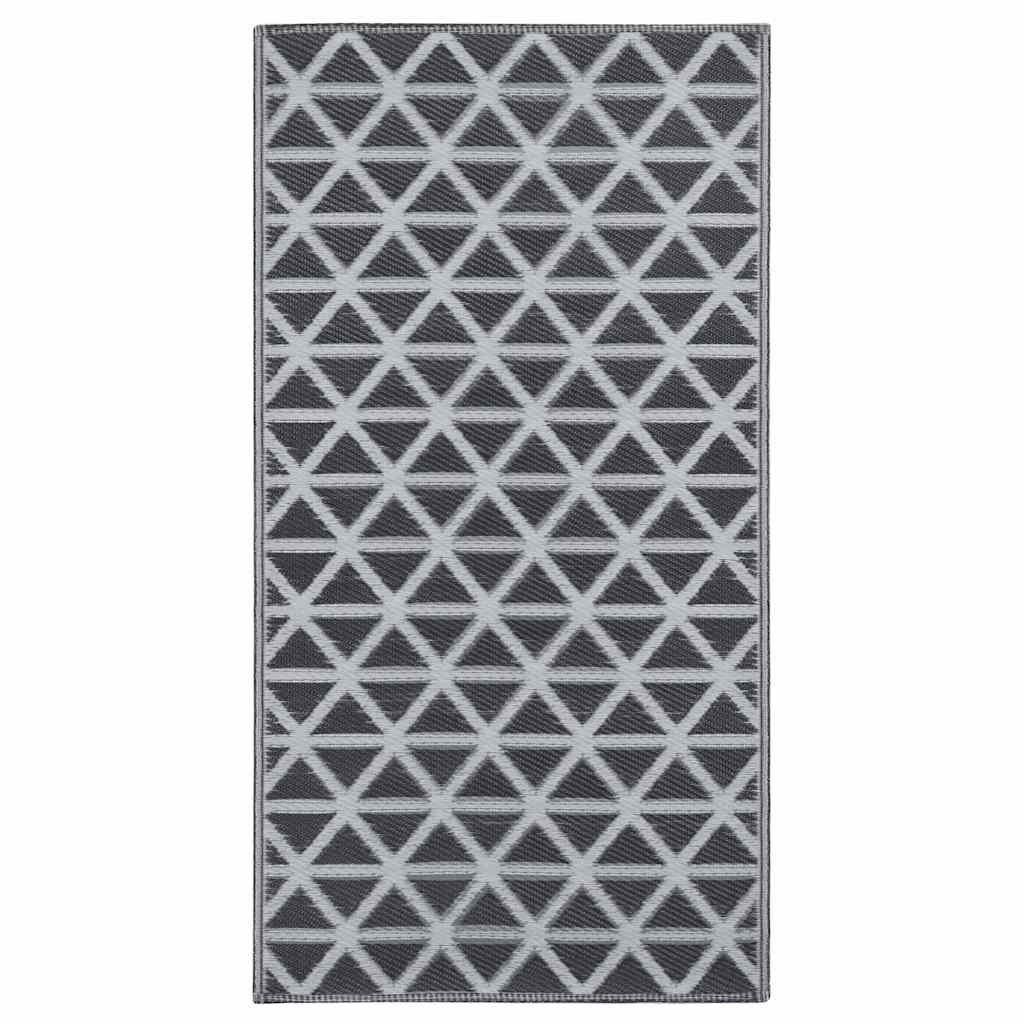 VidaXL Outdoor-Teppich Arakil 120x180 cm PP Schwarz