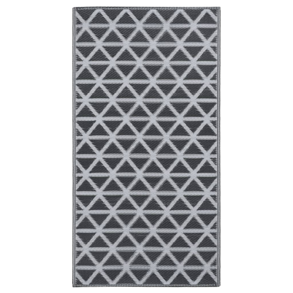 VidaXL Outdoor-Teppich Arakil 160x230 cm PP Schwarz