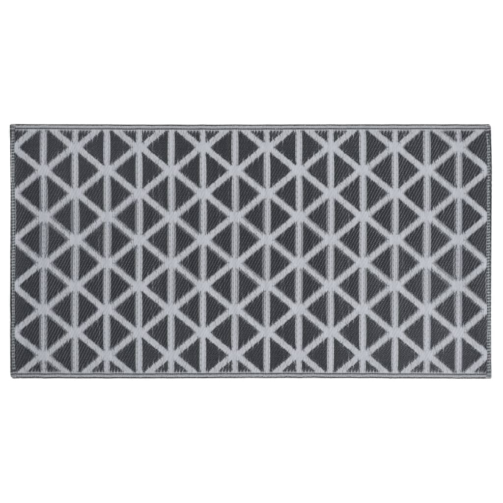 VidaXL Outdoor-Teppich Arakil 160x230 cm PP Schwarz