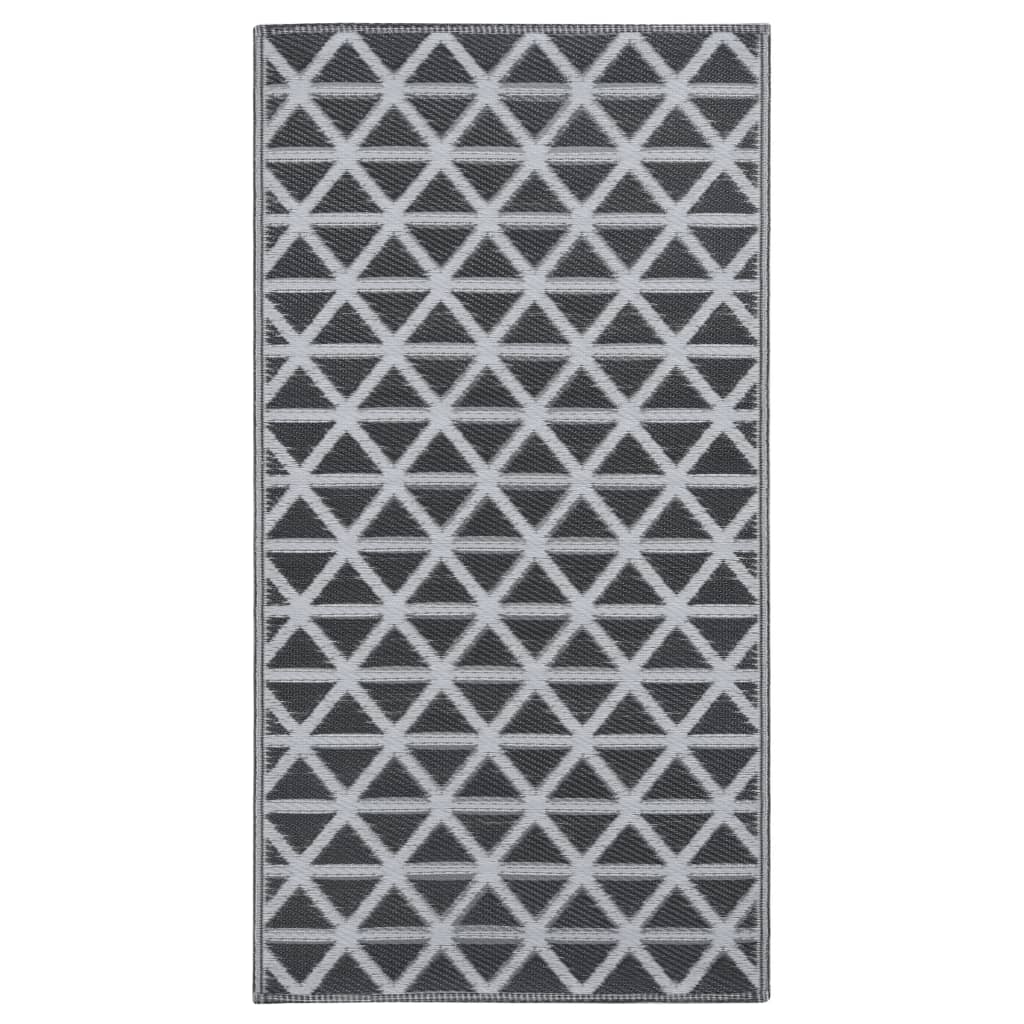 VidaXL Outdoor-Teppich Arakil 190x290 cm PP Schwarz