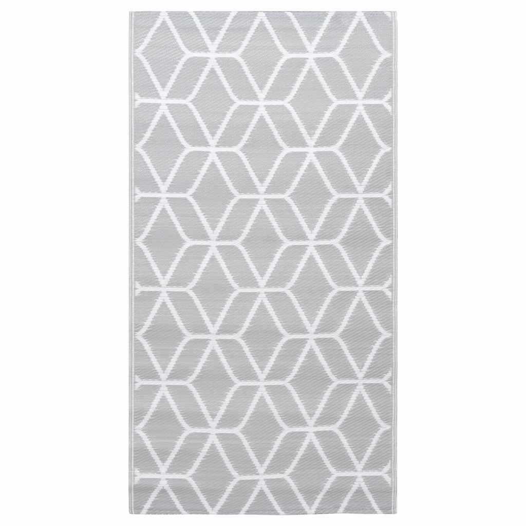 VidaXL Outdoor-Teppich Arakil 190x290 cm PP Grau